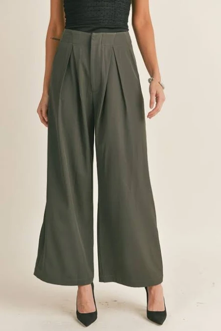 pants Sage The Label Wide Leg Trousers Blooming Daily $31.44