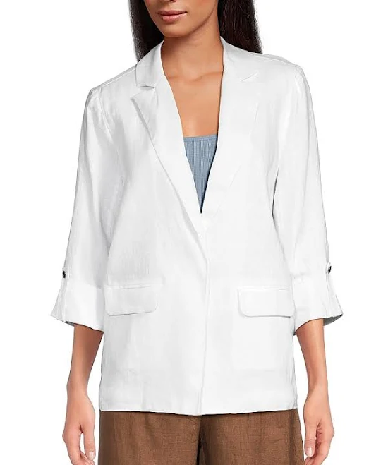 outerwear Saks Fifth Avenue Women's Oversized Linen Blazer Saks OFF 5TH $49.97