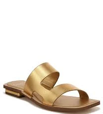 shoes Sarto by Franco Sarto Emily Metallic Slide Sandals Dillard's $110