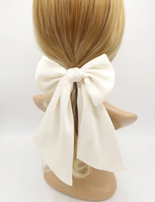 accessory Satin Bow Hair Tie with Long Tail VeryShine.com $12.56