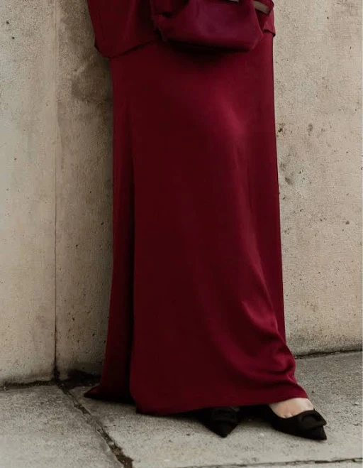 maxi skirt Satin Silk Skirt Losyana.Shop $40
