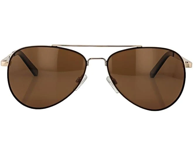 accessory SEAYU Aviator Sunglasses in Silver with Brown Lenses JTV $29.99