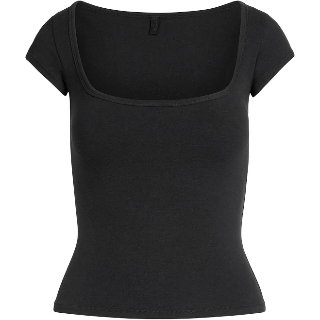 top Skims Women's Cotton Jersey Scoop Neck SKIMS $50