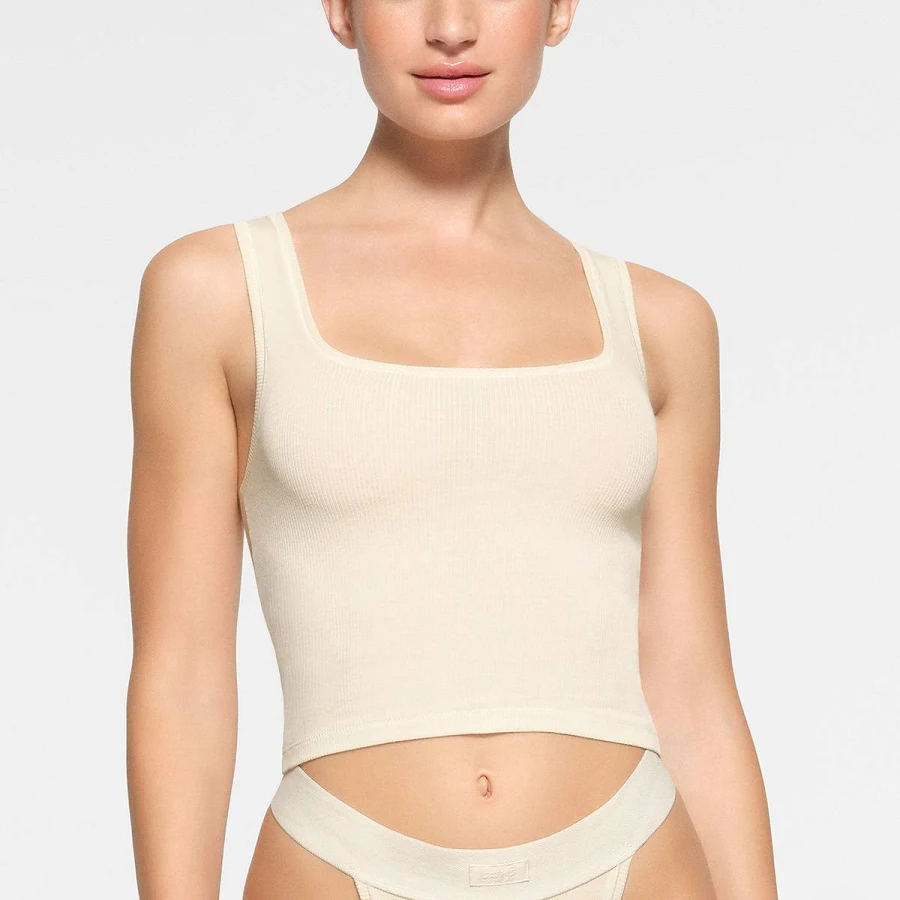 top SKIMS Women's Cotton Rib Tank Top SKIMS $19