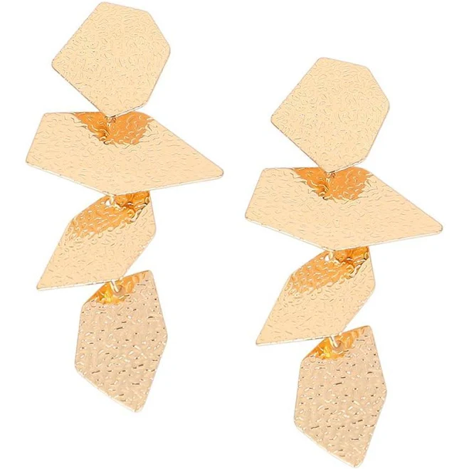 accessory Sohi Women's Dented-Geometric Drop Earrings Macy's $56