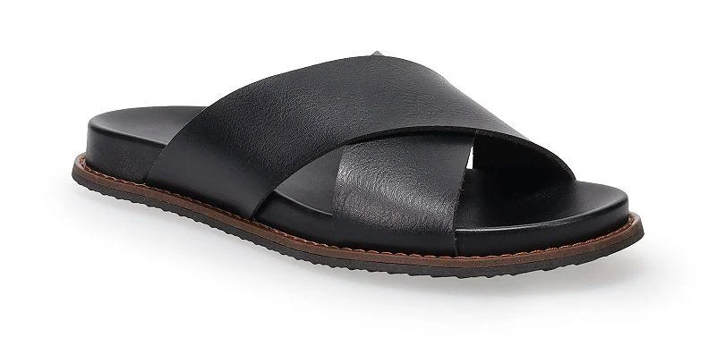 shoes Sonoma Goods For Life Inaba Women's Slide Sandals, Size: 9, Black Kohl's $34.99