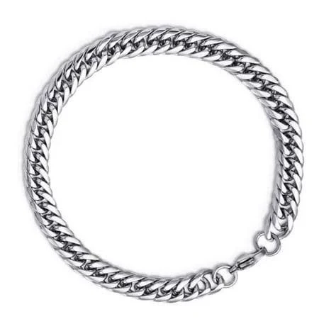accessory Stainless Steel Cuban Double Chain Bracelet Walmart - Lozada Company LLC $8.99