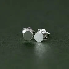 accessory Sterling Silver Round Studs, Minimalist Earrings, Silver Stud Earrings, Simple Ear Accessories, Gift for Her 4mm 5mm Etsy $8.19