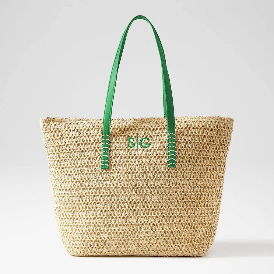 bag Stinson Straw Zip-Top Tote Mark and Graham $79
