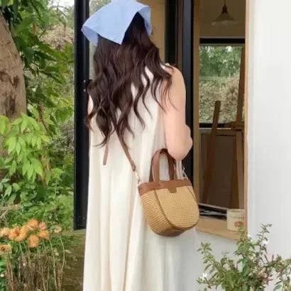 bag Straw Tote Crossbody Bag The Swank Company $56