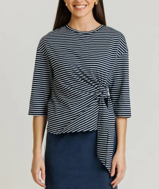 t-shirt Striped Knot Tee Loup Clothing $75