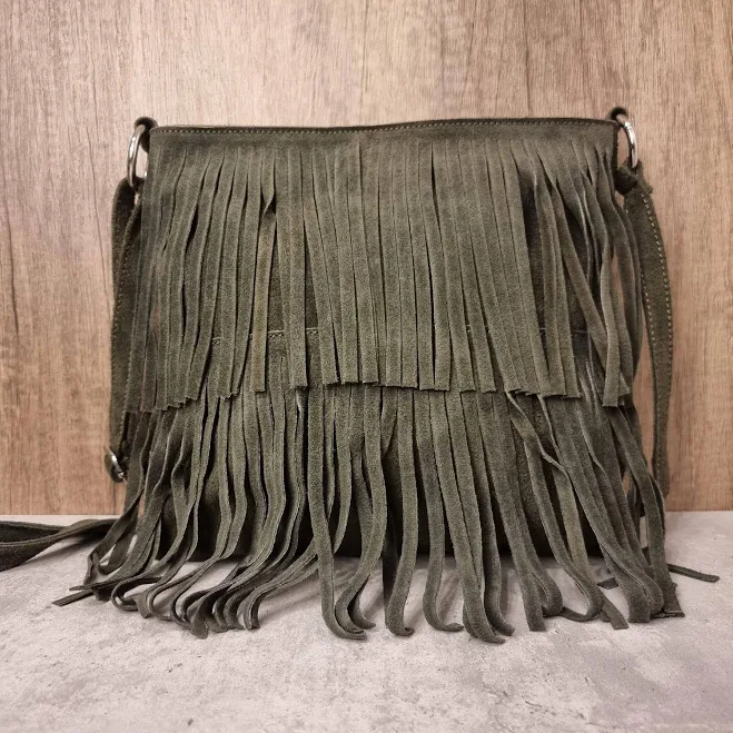 bag Suede Fringe Crossbody Bag Etsy - Seller $47.02