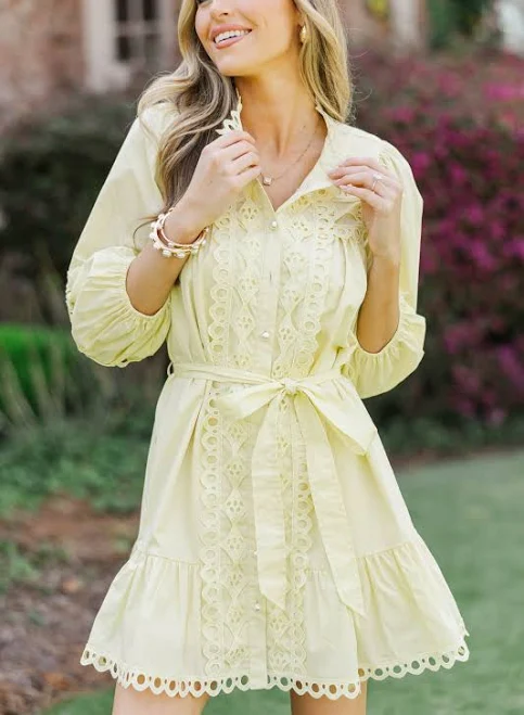 dress Sweet Gatherings Crochet Dress The Mint Julep Boutique $90