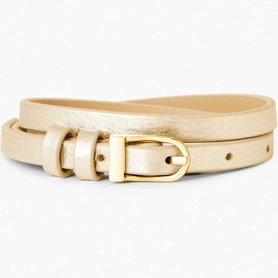 accessory Talbots Women's Slim Metallic Leather Belt Talbots $35.7