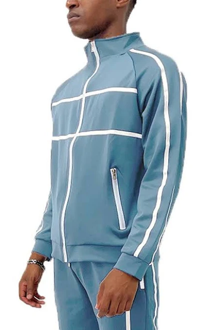 matching set Tape Stripe Track Jacket Amber Moon $62.22