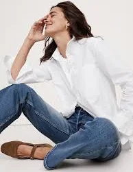 top The Oversized Shirt in Cotton Poplin gap.com $95