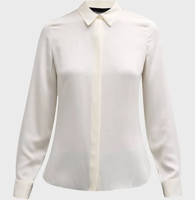 top Theory Women's Classic Fitted Shirt Neiman Marcus $245