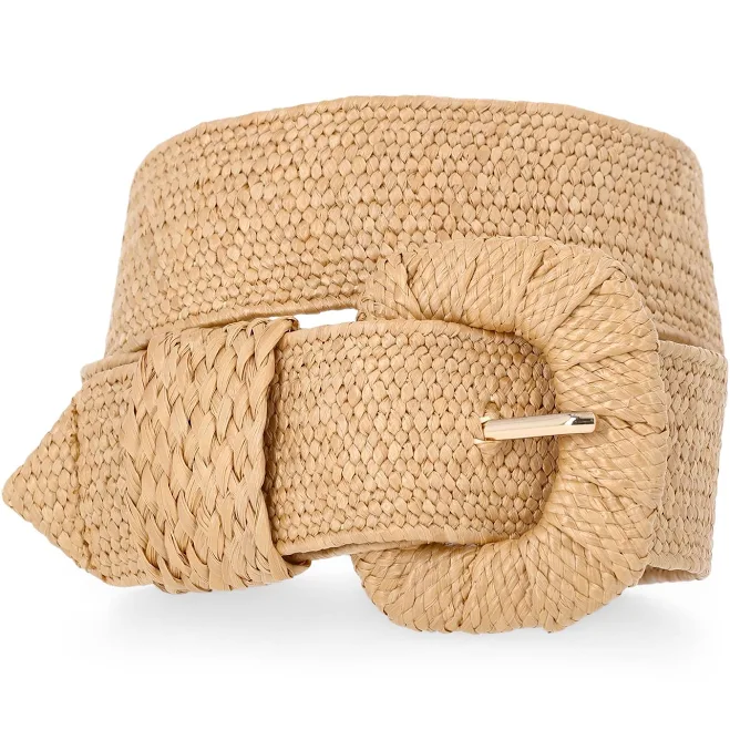 accessory Time and Tru Women's Raffia Stretch Belt Walmart $14.97