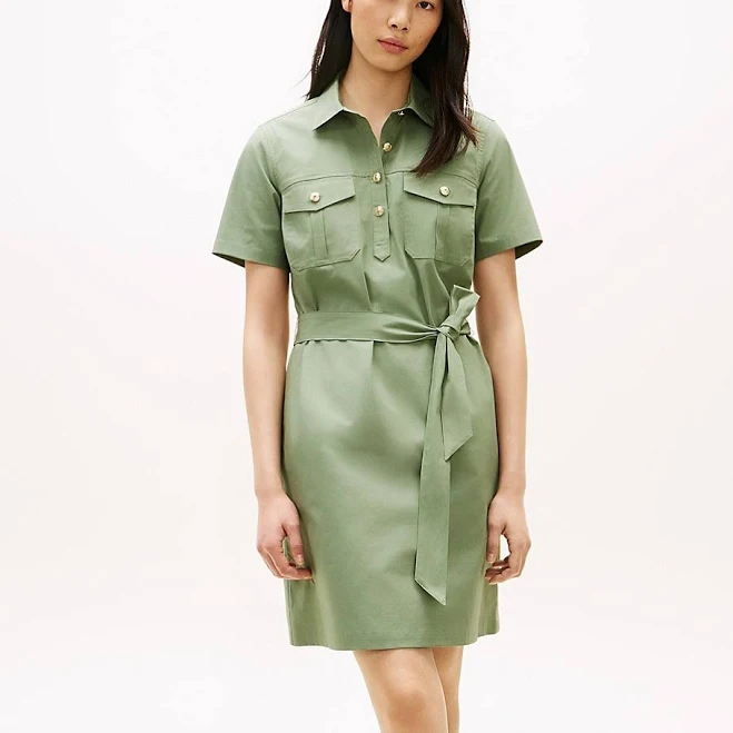 dress Tommy Hilfiger Women's Short-Sleeve Belted Utility Shirtdress Tommy Hilfiger $54.5
