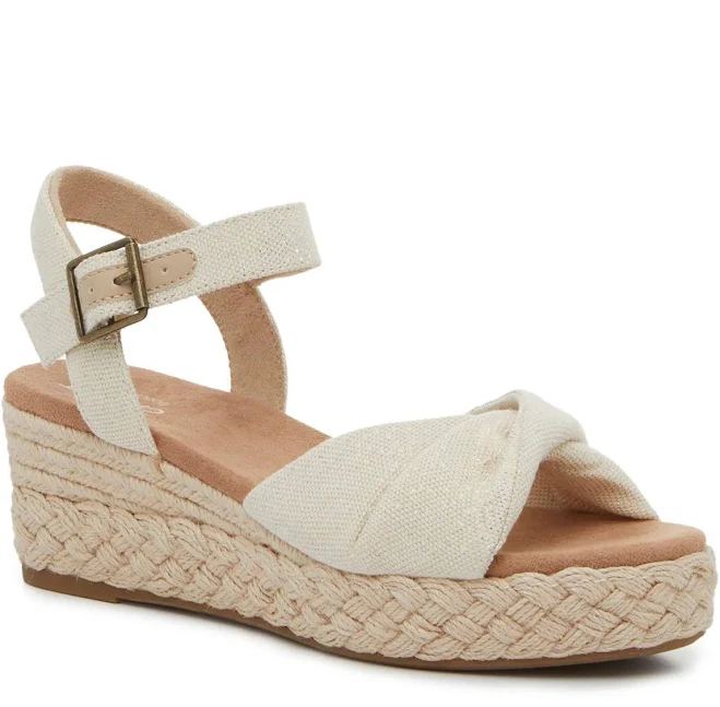 shoes TOMS Women's Kinsley Platform Wedge Sandals DSW $44.98