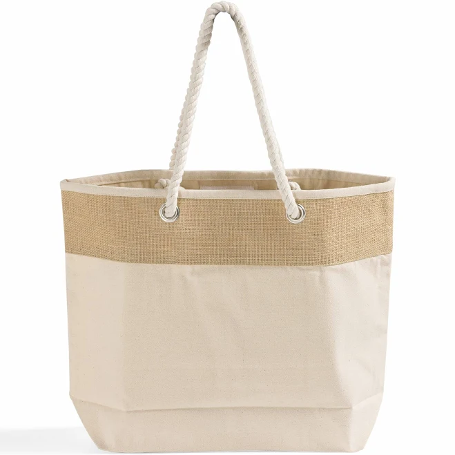 bag Tote Bag Factory Fancy Canvas Rope Tote Bag ToteBagFactory $2.95