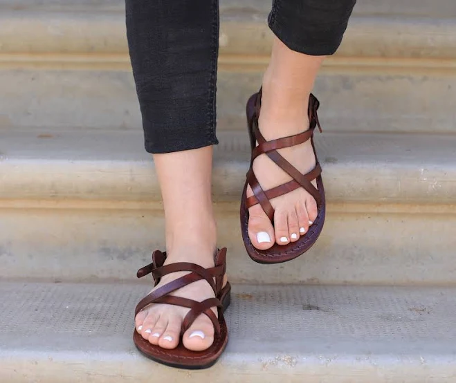 shoes Troy Women's Classic Gladiator Leather Sandals Etsy - Sandalimshop $108