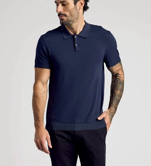 top True Classic Short Sleeve Sweater Polo Shirt True Classic $24.99
