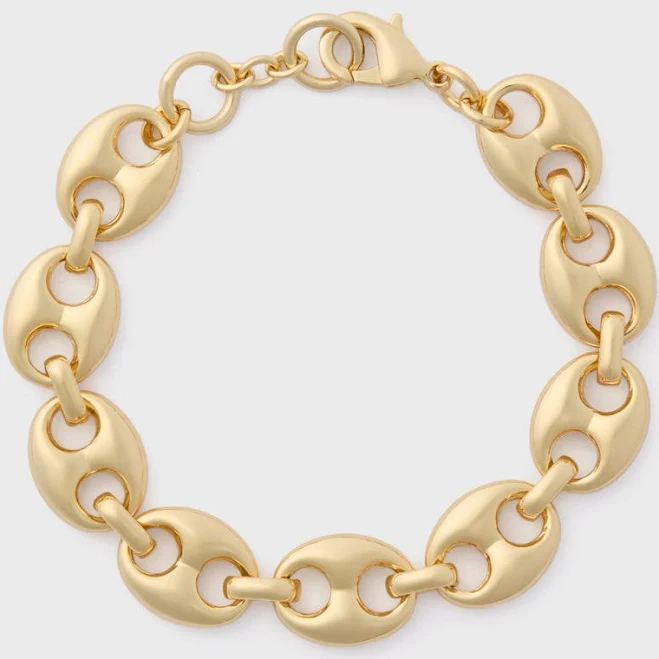 accessory Tuckernuck Jewelry Gold Chunky Mariner Link Bracelet Tuckernuck $68