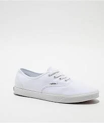 shoes Vans Authentic Lowpro White Skate Shoes Zumiez $29.96