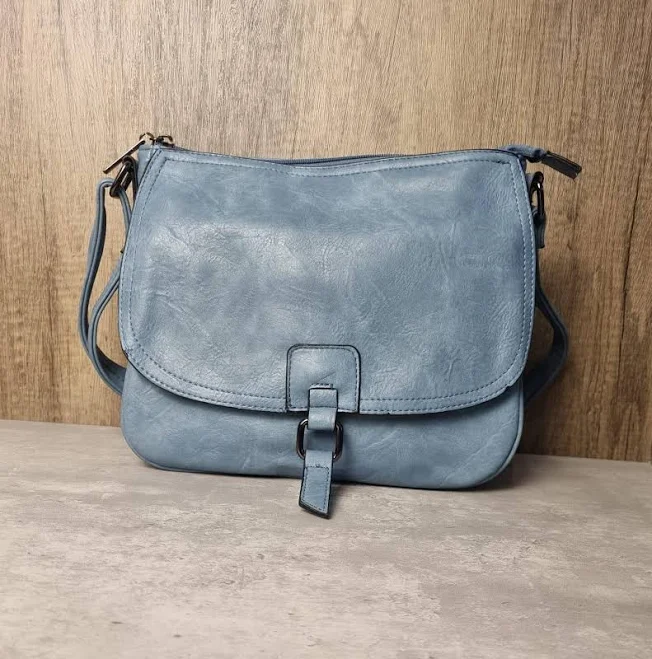 bag Vegan Leather Denim Crossbody Satchel Bag Etsy - Seller $47