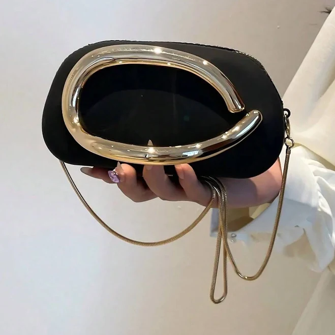 bag Velvet Evening Bag with Gold Metal Frame AliExpress $35.53