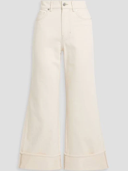 jeans Veronica Beard Taylor Cropped Wide-Leg Jeans THE OUTNET $180