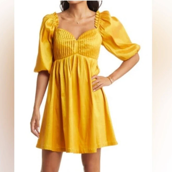 dress VICI Collection Puff Sleeve Babydoll Dress Poshmark $20