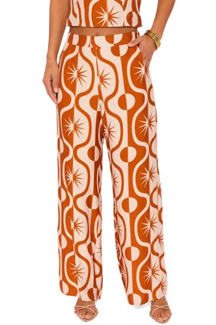 trousers VICI Collection Women's Valencia Abstract Straight-Leg Pants Nordstrom $64