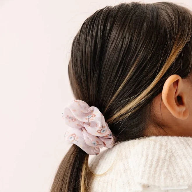 accessory Victorian Floral Midi Scrunchie Little Poppy Co $9.99