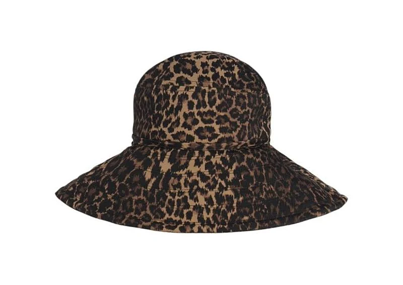 accessory Watskin Women's Sienna Leopard Print UPF 50+ Sun Hat Editorialist $185