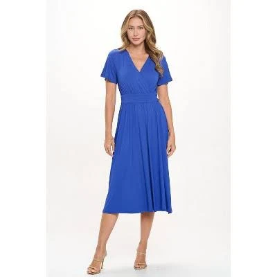 dress West K Women's Candace Flutter Sleeve Faux-Wrap Midi Dress Target $32.4
