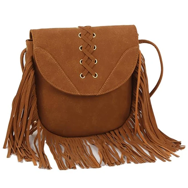 bag Whipstitch Flap Fringe Crossbody Bag mezon handbags $13