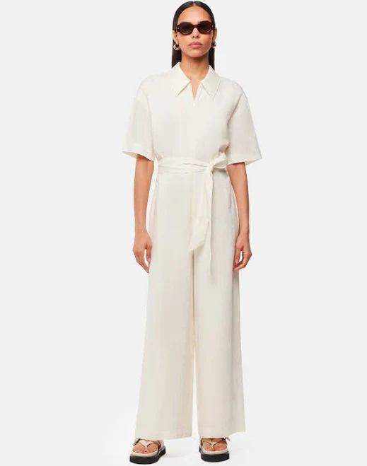 jumpsuit Whistles Giulia Linen Mix Jumpsuit Whistles UK $152.8