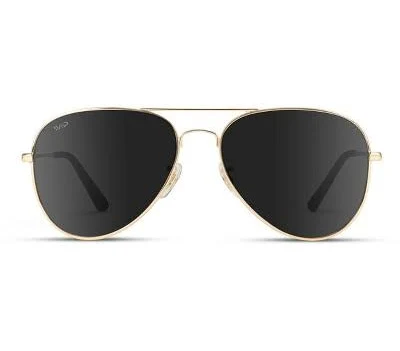 accessory WMP Eyewear Classic Pilot Style Polarized Aviator Sunglasses - Gold Frame/Black Lens Target $46