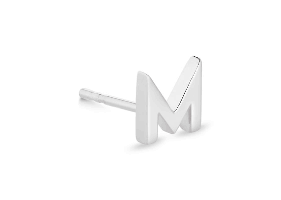 accessory Women Kendra Scott Letter Single Letter Stud Sterling Silver Earring Kendra Scott $40