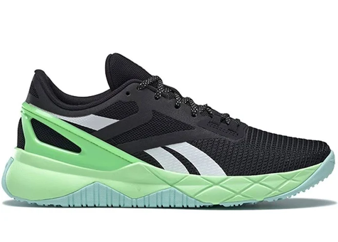 shoes Women Reebok Nanoflex TR Black Neon Mint StockX $80
