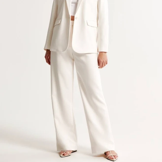 bottom Women's Abercrombie & Fitch A&F Sloane Tailored Wide Leg Pant Abercrombie & Fitch $90