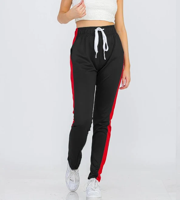 pants Womens Bold Single Side Stripe Causal Lounge Track Pants eBay - websales213 $17.95
