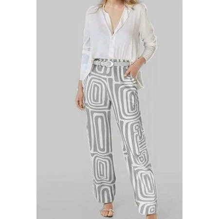 outfits Women's Button-Down Shirt and Wide-Leg Pants Walmart - WoW Garments $33.6