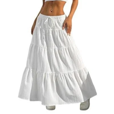 maxi skirt Women's Casual High Waist Tiered Maxi Skirt Target $33.99