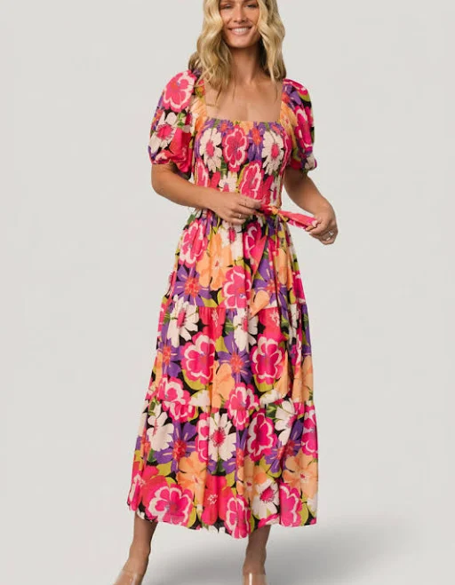 dress Womens Flying Tomato Mazatlan Maxi Dress — Floral Maxi Baltic Born $42