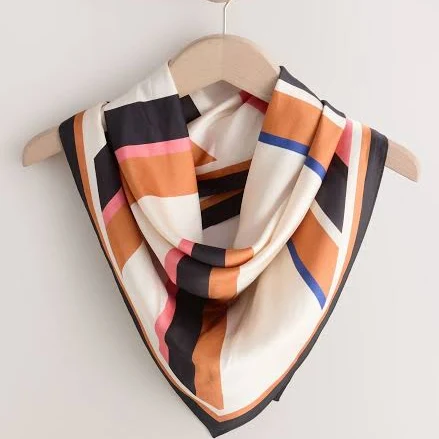accessory Women's Geometric Square Lightweight Scarf Next USA $24