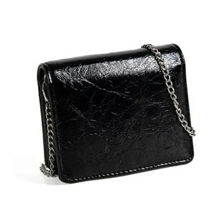 bag Women's PU Leather Crossbody Bag with Metal Chain Strap Walmart - Linhong001 $19.95