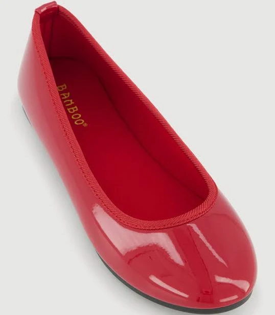 shoes Women's Round Toe Patent Ballerina Flats Rainbow Shops $12.99